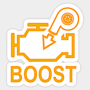 Boost check engine light Sticker